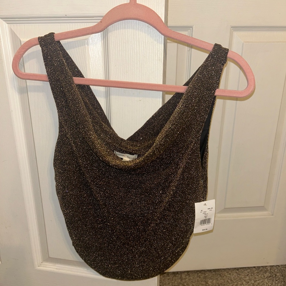 Moa Moa Women’s sparkly tank top! | Gold | Large | Never worn